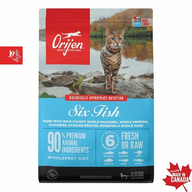Сухой корм для кошек и котят всех пород Orijen Six Fish Cat 5.4 кг (o28154) - Фото 8 Сухой корм для кошек и котят всех пород Orijen Six Fish Cat 5.4 кг (o28154) - изображение 8