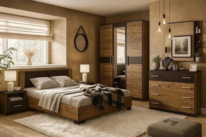 Комод 4Ш Veronika Mebel Service Дуб апріл + Венге 103х40х91 см - Фото 3 Комод 4Ш Veronika Mebel Service Дуб апріл + Венге 103х40х91 см - зображення 3