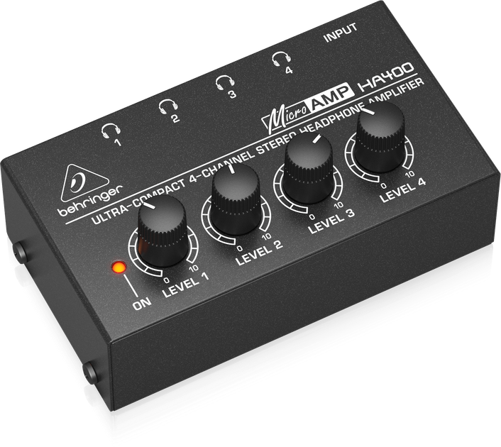 Підсилювач для навушників Behringer HA400 (4033653010856) - зображення 4