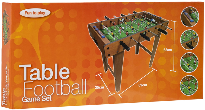 Настільний футбол Springos дерев'яний з ручками 69 × 35 см (5908455307642) - зображення 1