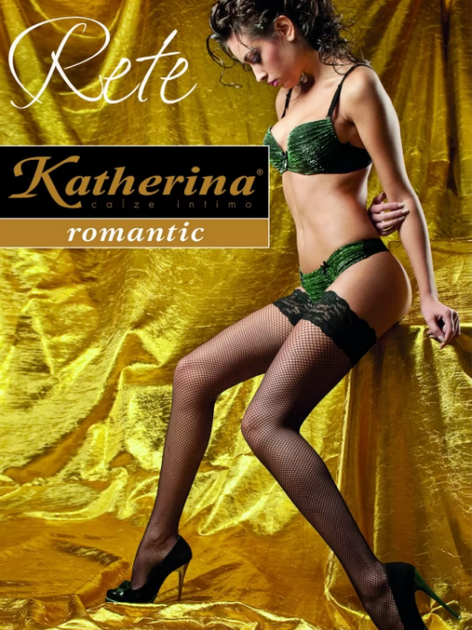 Панчохи жіночі в середню сітку Katherina (розмір 2-3-4) - Фото 1 Панчохи жіночі в середню сітку Katherina (розмір 2-3-4) - зображення 1