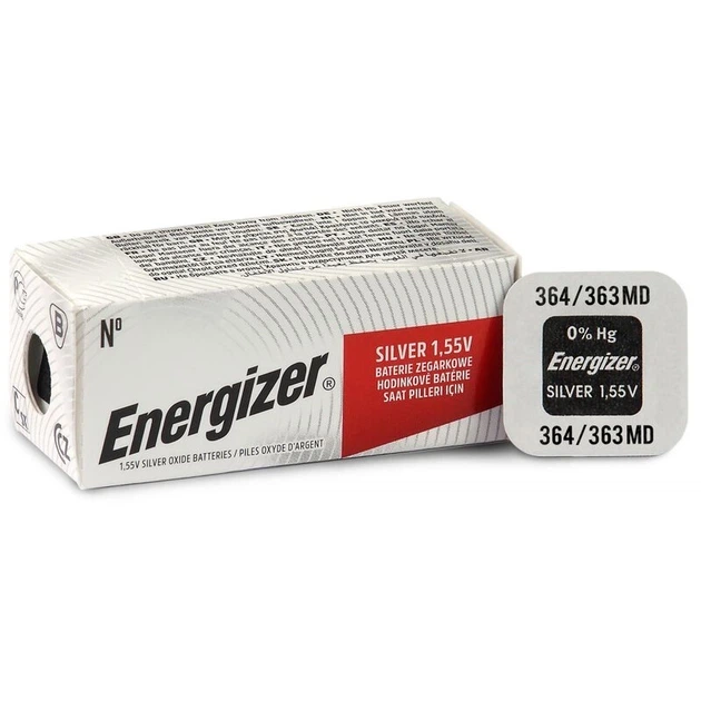 Батарейка Energizer 364 (SR621SW) - Фото 2 Батарейка Energizer 364 (SR621SW) - зображення 2