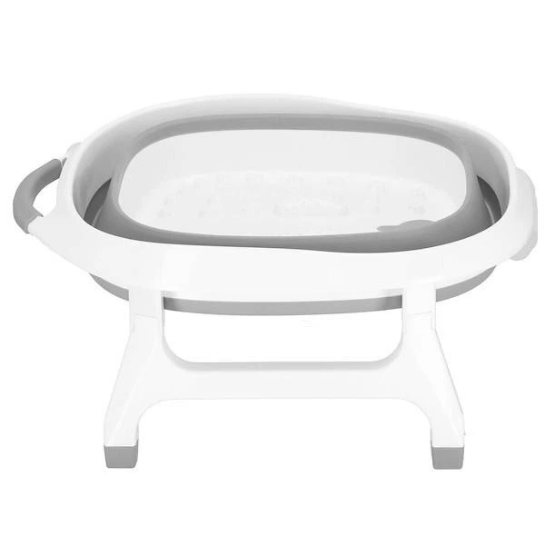 Миска Springos складна силіконова для масажу ніг сіро-біла 10 л (5907719443461) - зображення 18