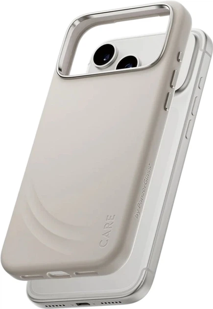 Etui plecki CARE by PanzerGlass FLOW MagSafe do Apple iPhone 17 Pro Max Vanilla (CR65806) - obraz 2