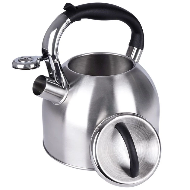 Czajnik Orion z gwizdkiem stalowy Szary 2.7 l (8592381138134) - obraz 2