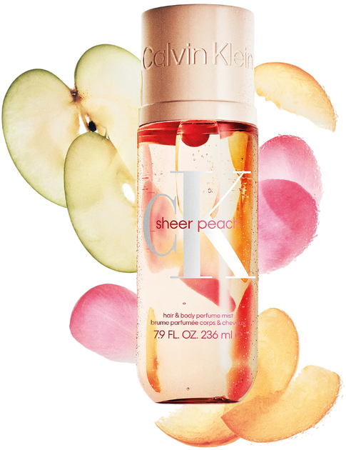 Mgielka do ciała i włosów Calvin Klein CK Sheer Peach 236 ml (3616306700789) - obraz 2