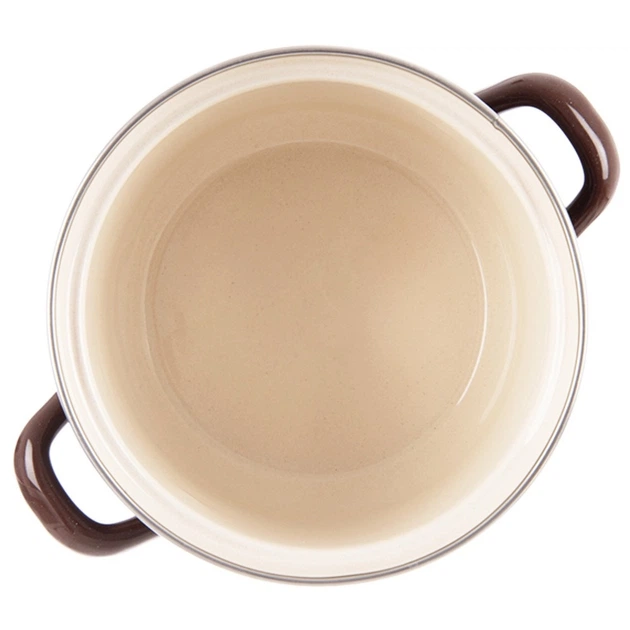 Каструля емальована Orion Brown Коричнева 950 мл (8592381218461) - зображення 5