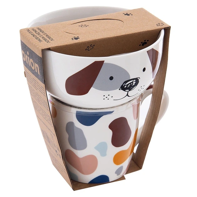 Набір чашка з мисочкою Orion для дітей порцеляновий пес 2 предмети (8592381206338) - зображення 4