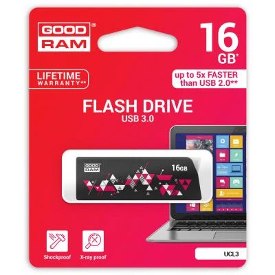 USB флеш накопитель Goodram 16GB UCL3 Cl!ck Black USB 3.0 (UCL3-0160K0R11) - изображение 4