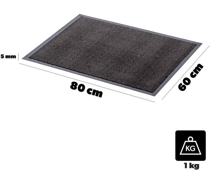 Килимок під двері Kadax Clin 60x80 см Антрацит (5906638302842) - зображення 6