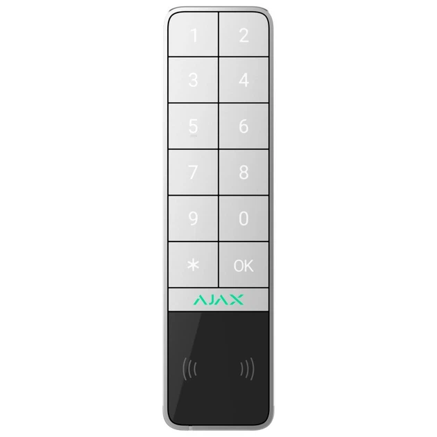 Бездротова клавіатура Ajax Keypad Outdoor Біла - Фото 1 Бездротова клавіатура Ajax Keypad Outdoor Біла - изображение 1