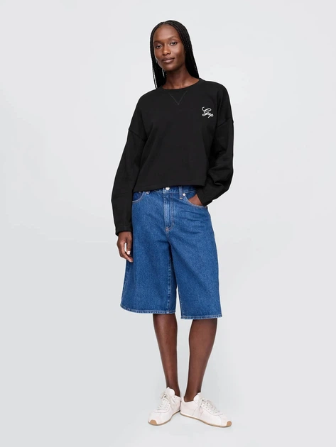 Свитшот женский GAP 19040865 S Черный (1159850153) - Фото 3 Свитшот женский GAP 19040865 S Черный (1159850153) - изображение 3