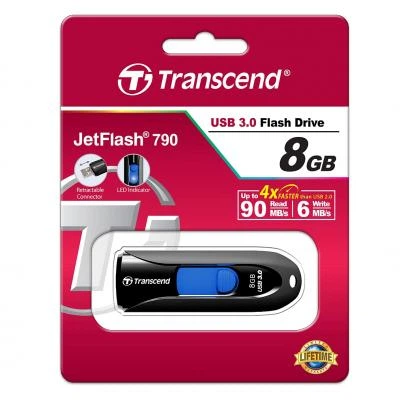 USB флеш накопитель Transcend 8GB JetFlash 790 USB 3.0 (TS8GJF790K) - Фото 5 USB флеш накопитель Transcend 8GB JetFlash 790 USB 3.0 (TS8GJF790K) - изображение 5