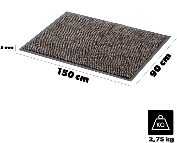 Wycieraczka pod drzwi Kadax Clin 90x150 cm Brązowa (5906638302927) - obraz 6