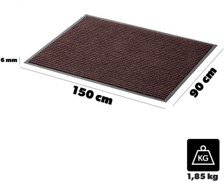 Wycieraczka pod drzwi Kadax Protektor 90x150 cm Brązowa (5906638303092) - obraz 6