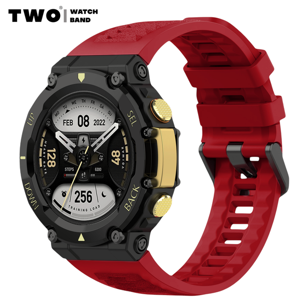 Ремінець для Amazfit T-Rex 2 (А2169/ А2170) Red - Фото 1 Ремінець для Amazfit T-Rex 2 (А2169/ А2170) Red - зображення 1