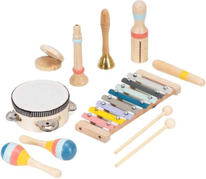Набір дерев'яних музичних інструментів Springos 8 шт. (5908455307802) - зображення 2