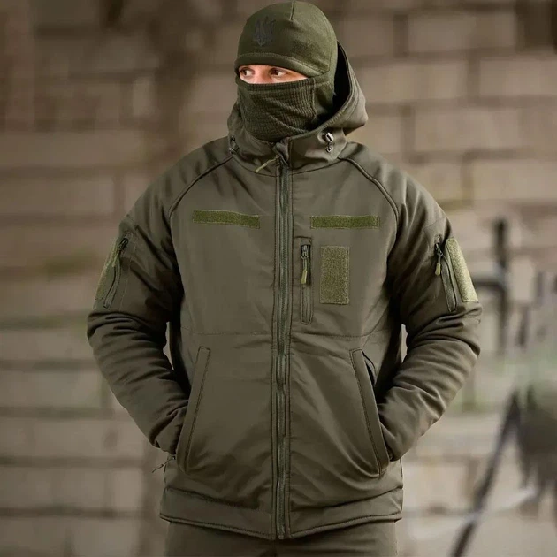 Куртка Restart SoftShell з підкладкою Omni-Heat олива розмір L - зображення 3
