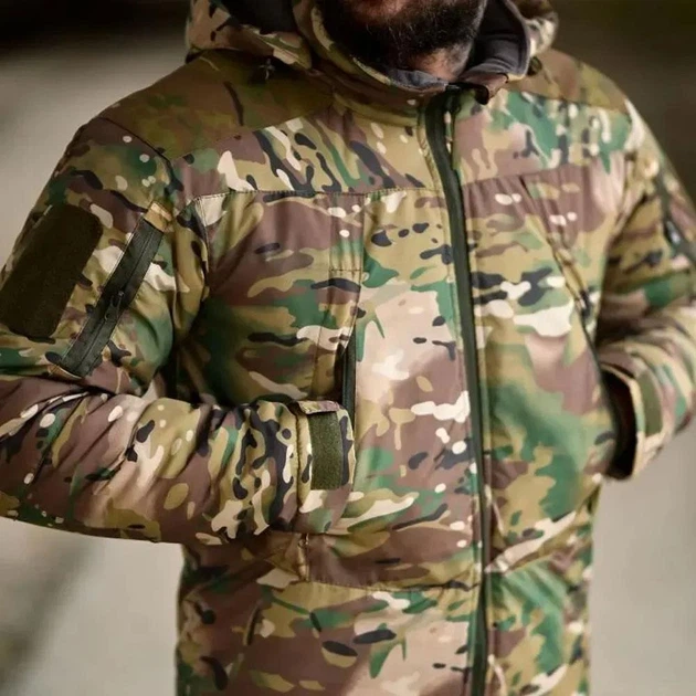Тактична Куртка 7.62 Tactical Traff з липучками під шеврони мультикам розмір L - зображення 5