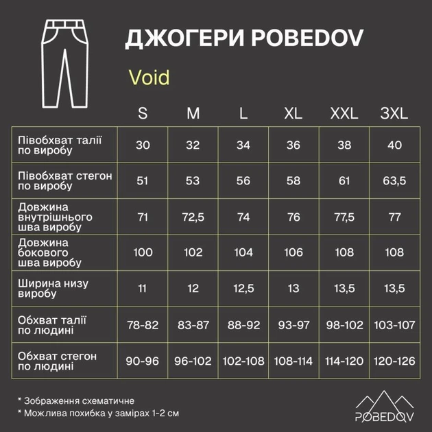 Утепленные штаны джогеры Pobedov Void с манжетами на резинках черные размер M - Фото 7 Утепленные штаны джогеры Pobedov Void с манжетами на резинках черные размер M - изображение 7