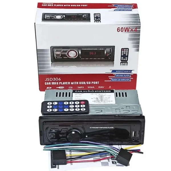 Автомагнитола JSD306 ISO - Bluetooth, FM, USB, microSD, AUX 4x60W (20921) - изображение 4