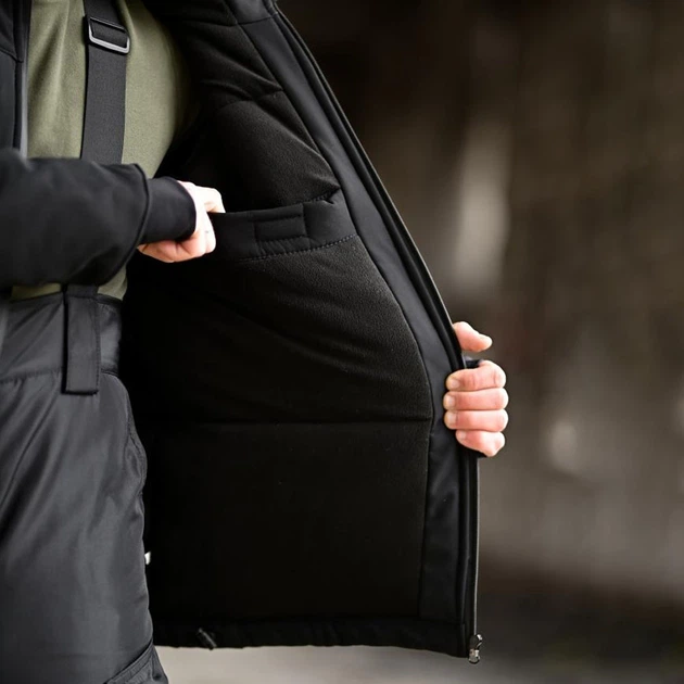 Утепленная куртка 7.62 Tactical Pocket Softshell с удлиненными манжетами черная размер M - изображение 2