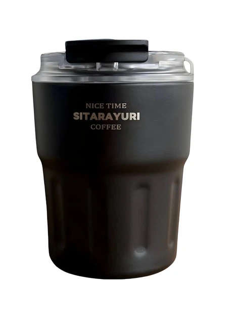 Термокухоль Sitarayuri 290 мл для гарячих і холодних напоїв чорний (0ZF-025-HEI) - Фото 1 Термокухоль Sitarayuri 290 мл для гарячих і холодних напоїв чорний (0ZF-025-HEI) - зображення 1