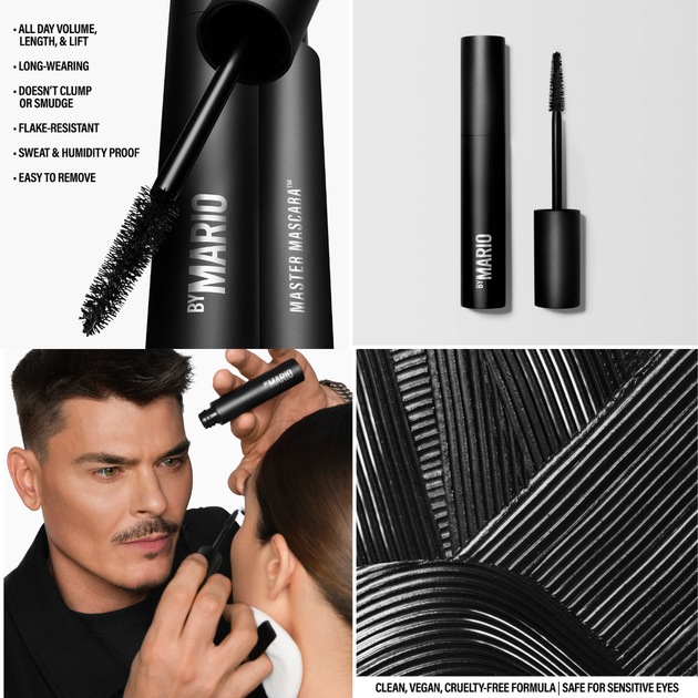 Об'ємна чорна туш для вій Makeup By Mario Master Mascara Super Black 8.5 мл - Фото 7 Об'ємна чорна туш для вій Makeup By Mario Master Mascara Super Black 8.5 мл - зображення 7