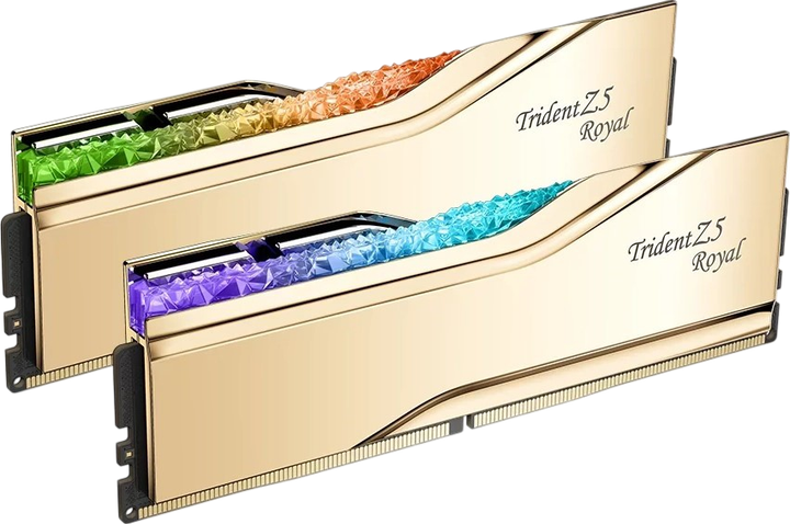 Оперативная память G.Skill 64GB (2x32GB) DDR5 6000MHz Trident Z5 Royal Gold (F5-6000J2836G32GX2-TR5G) - изображение 3