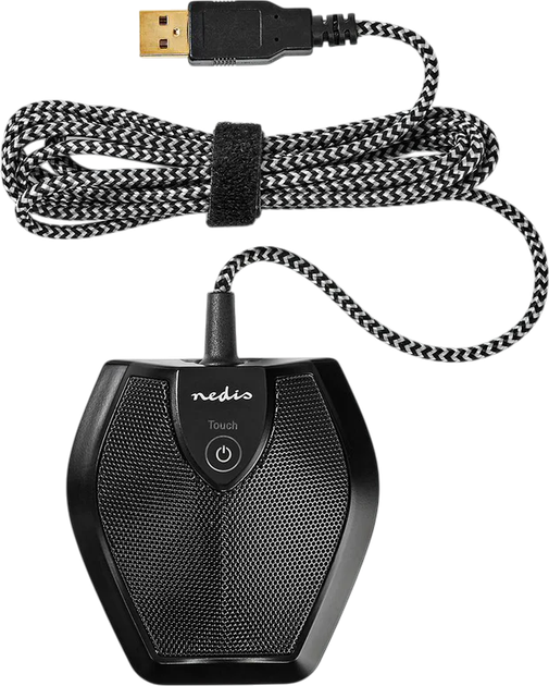 Мікрофон Nedis USB Чорний (MICCU100BK) - зображення 4