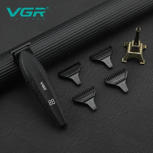 Тример акумуляторний GR V-640T BLACK, 3 насадки, LED дисплей, 9000RPM - зображення 5