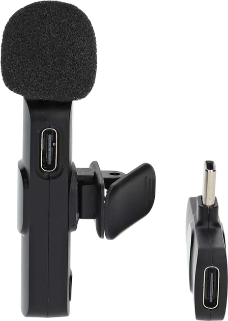 Бездротовий мікрофон Nedis USB Type-C Чорний (MICW110BK) - зображення 2