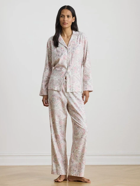 Пижама (рубашка + штаны) женская хлопковая Ralph Lauren 351481384 M Разноцветная (1159851178) - Фото 1 Пижама (рубашка + штаны) женская хлопковая Ralph Lauren 351481384 M Разноцветная (1159851178) - изображение 1