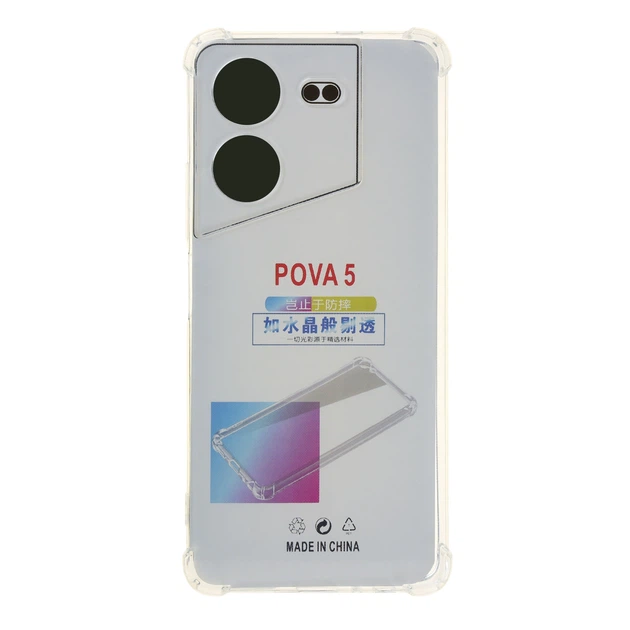 Чохол TPU Virgin Hard для Tecno Pova 5 Колір Transparent - Фото 6 Чохол TPU Virgin Hard для Tecno Pova 5 Колір Transparent - изображение 6