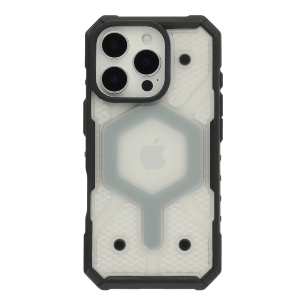 Чохол TPU+PC ArmorHex Magnetic Case для iPhone 16 Pro Max Колір Transparent Grey - Фото 14 Чохол TPU+PC ArmorHex Magnetic Case для iPhone 16 Pro Max Колір Transparent Grey - изображение 14