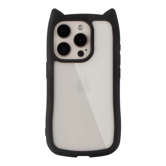 Чохол TPU+PC Cat Ears Case для iPhone 15 Pro Колір Black - изображение 9