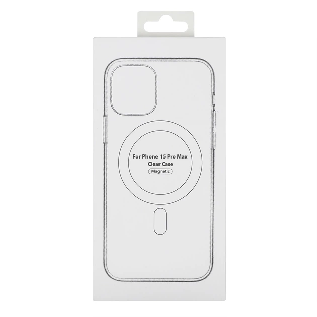 Чохол TPU Clear Case with Magsafe для iPhone 15 Pro Max Колір Transparent - изображение 10