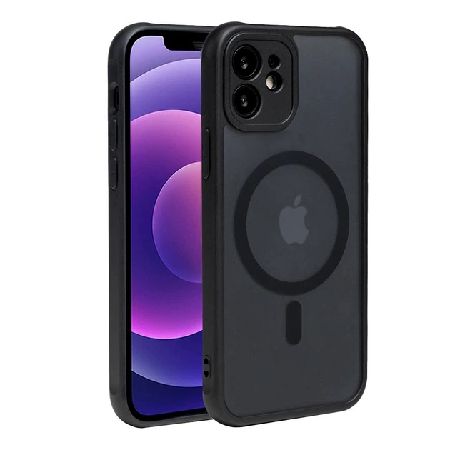 Чехол TPU+PC Anti Drop Full Camera with MagSafe для iPhone 12 Колір Black - изображение 10