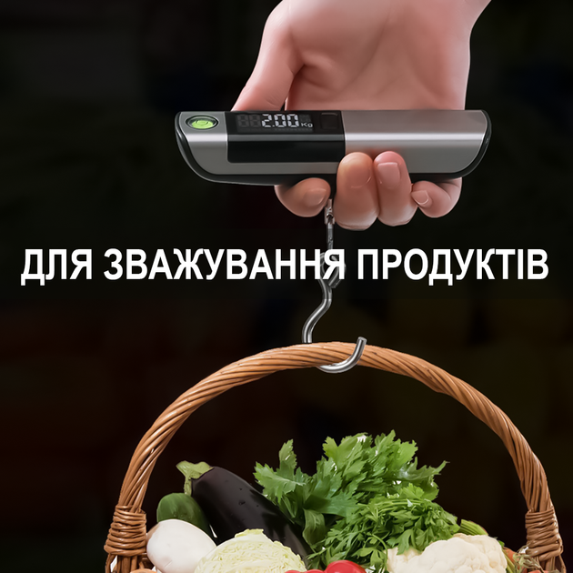 Дорожные багажные весы с измерительной лентой Digital Lion LS-03 кантер для взвешивания багажа до 50 кг (1337) - изображение 8