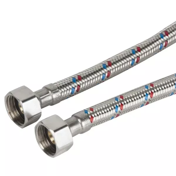 Гнучка підводка для води Ultra 60 см гайка-гайка 1/2" ITAL ULFF12060 - изображение 2