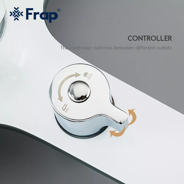 Змішувач для ванни F3249, білий/хром frap F3249 - изображение 4