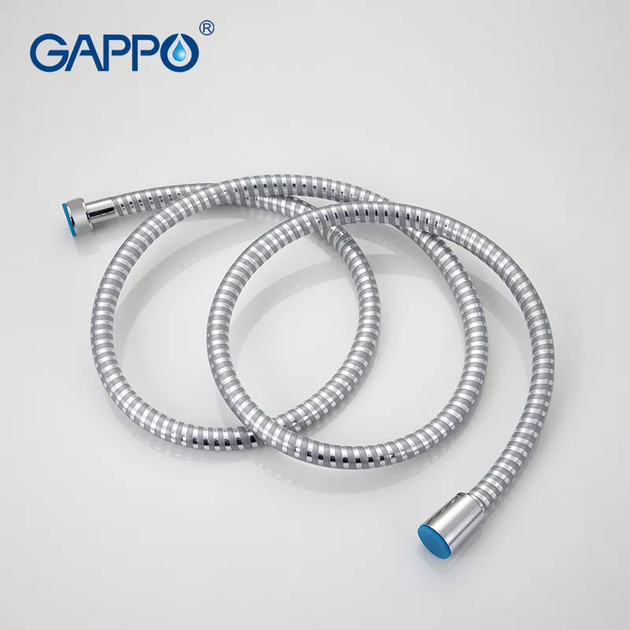 Полімерний шланг для душу G42, 1500 мм, сірий/хром GAPPO G42 - изображение 5