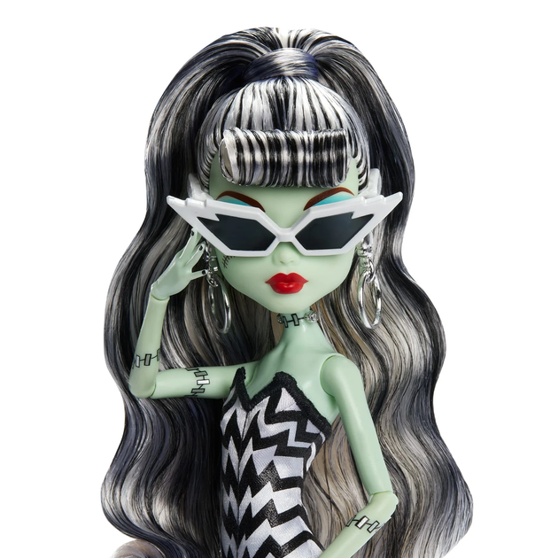 Кукла Монстер Хай коллекционная Фрэнки Штейн в образе Барби Monster High Skullector Frankie Stein x Barbie Collectible Mattel (JHK28) (JHK28) - изображение 6