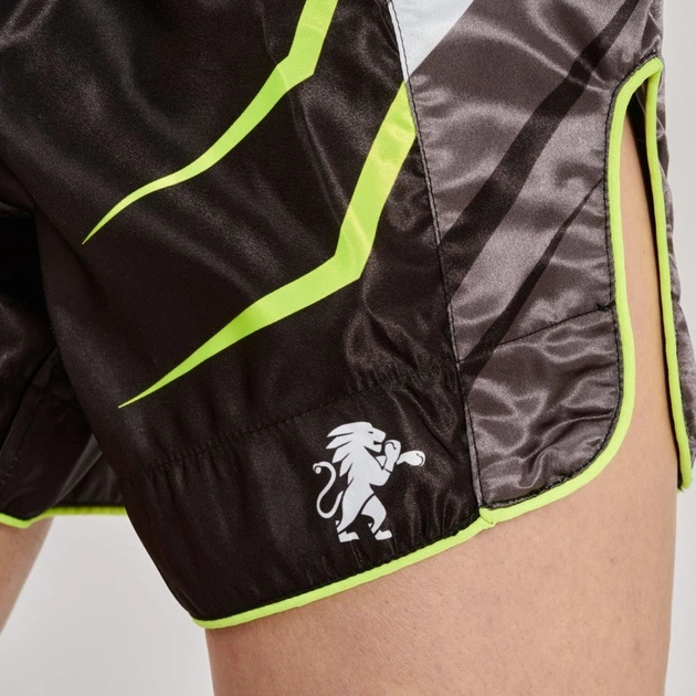 Шорты для тайского бокса Leone Performance Fluo Black S (76-82 см) - изображение 9