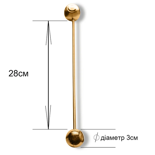 Тримачі для штор магнітні колір мідний (2шт) - Фото 3 Тримачі для штор магнітні колір мідний (2шт) - зображення 3