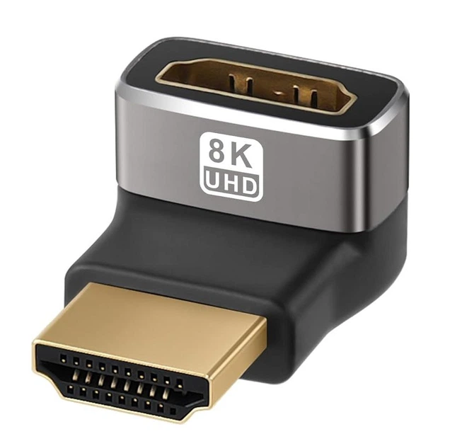 Адаптер Togconn HDMI to HDMI 90 Degree, HDMI 2.1, 8K@60Hz, 4K@120Hz, up angle - Фото 1 Адаптер Togconn HDMI to HDMI 90 Degree, HDMI 2.1, 8K@60Hz, 4K@120Hz, up angle - зображення 1