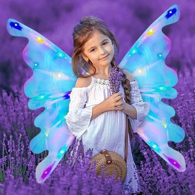 Інтерактивні крила, що світяться, феї-метелика Wings of Fairy 848 з музикою для дівчаток - Фото 1 Інтерактивні крила, що світяться, феї-метелика Wings of Fairy 848 з музикою для дівчаток - зображення 1