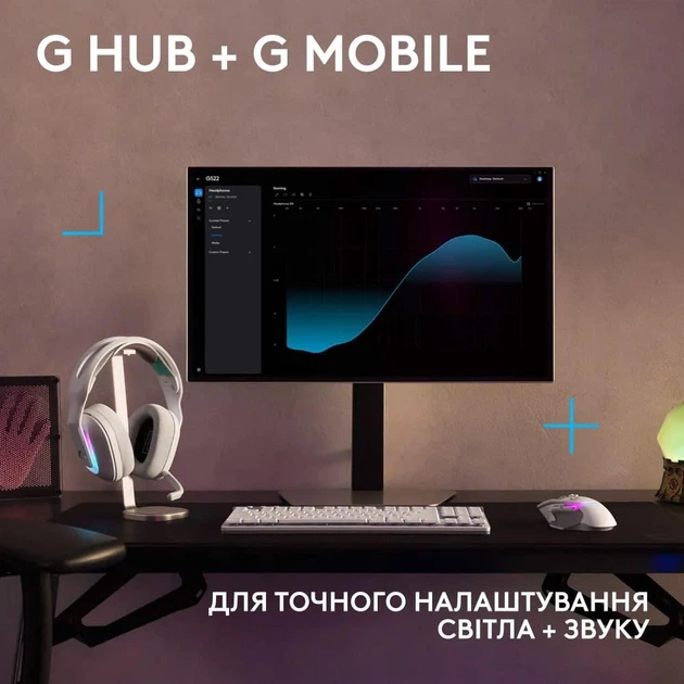 Ігрова гарнітура Logitech G522 Lightspeed Wireless Gaming Headset White (981-001550) - зображення 10