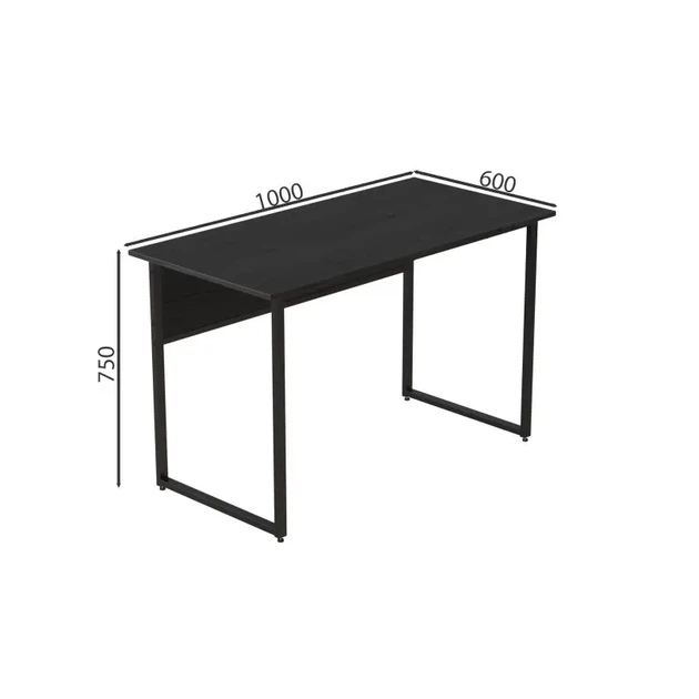 Письменный стол Kodi Ferrum-decor ДСП Венге 16 мм, металл черный, 100х60х75 см - изображение 3