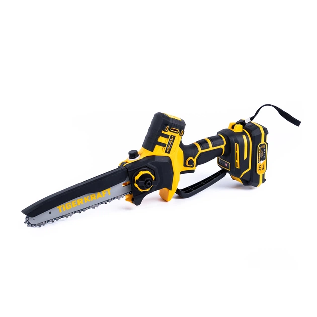 Аккумуляторная мини-пила TigerKraft TPS75 PRO (21V 4Ah) Садовая пила 20 см с автоматической смазкой цепи - Фото 5 Аккумуляторная мини-пила TigerKraft TPS75 PRO (21V 4Ah) Садовая пила 20 см с автоматической смазкой цепи - изображение 5